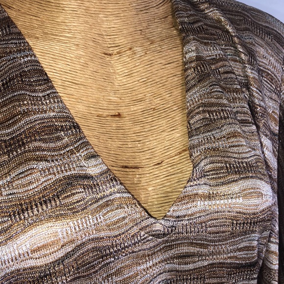 ALEXIS zigzag metallic Kimono cover up Size XS - Picture 6 of 9